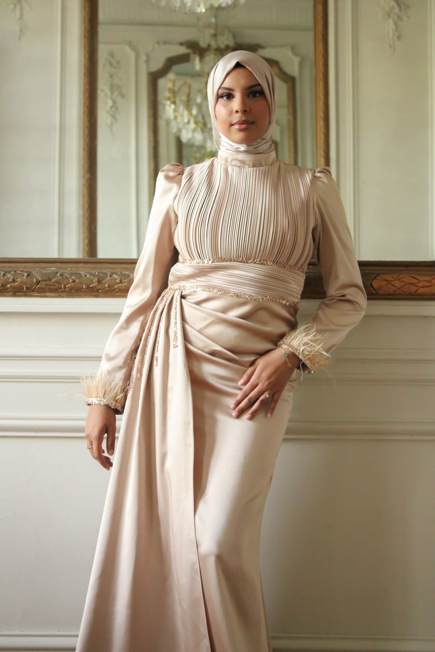 AMARA DRESS - Nude