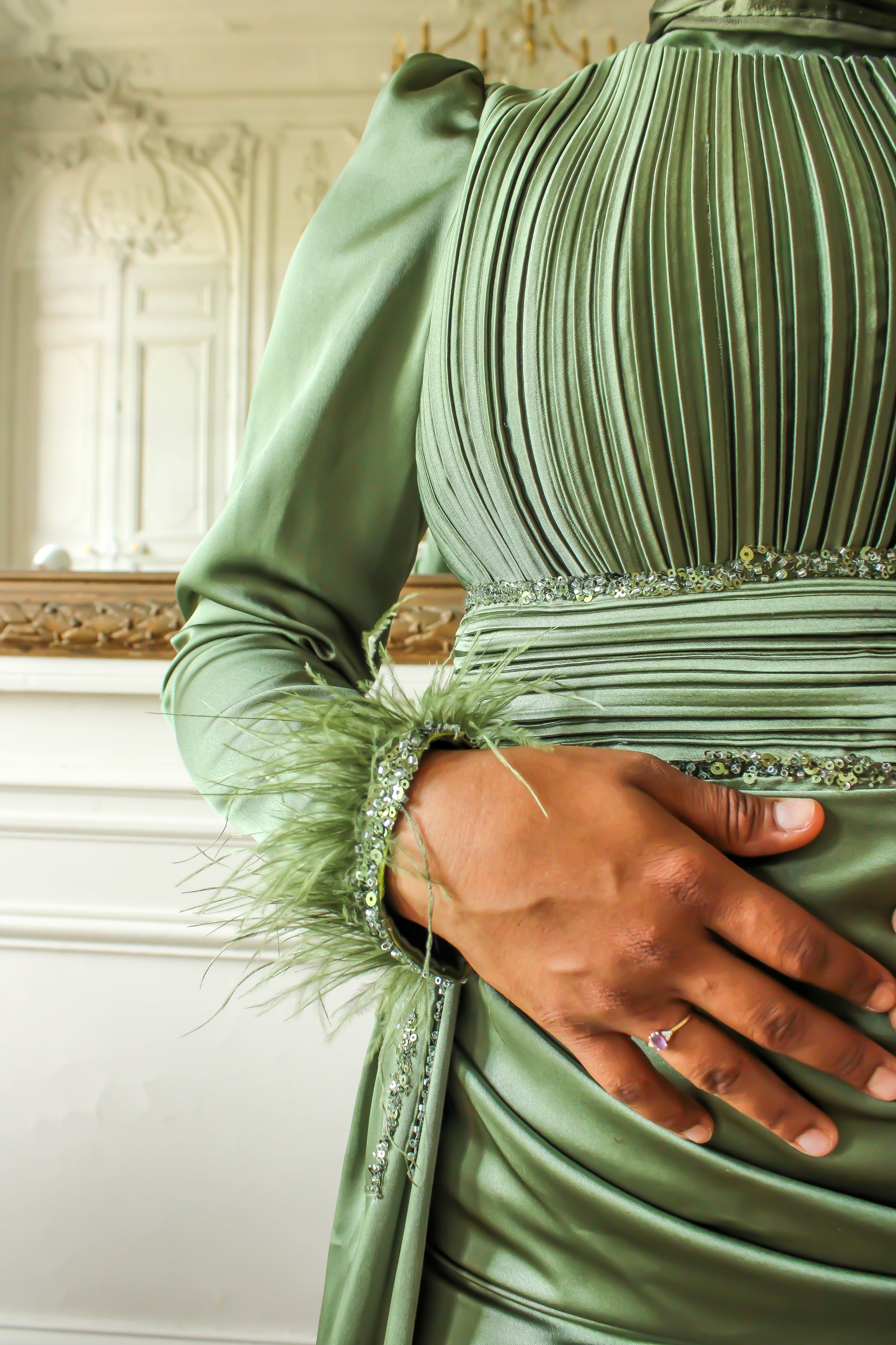 AMARA DRESS - Green Leyl Dress AMARA DRESS - Green Leyl Dress